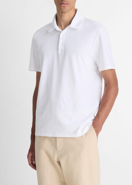 Garment Dye Cotton Polo Shirt - US 8489