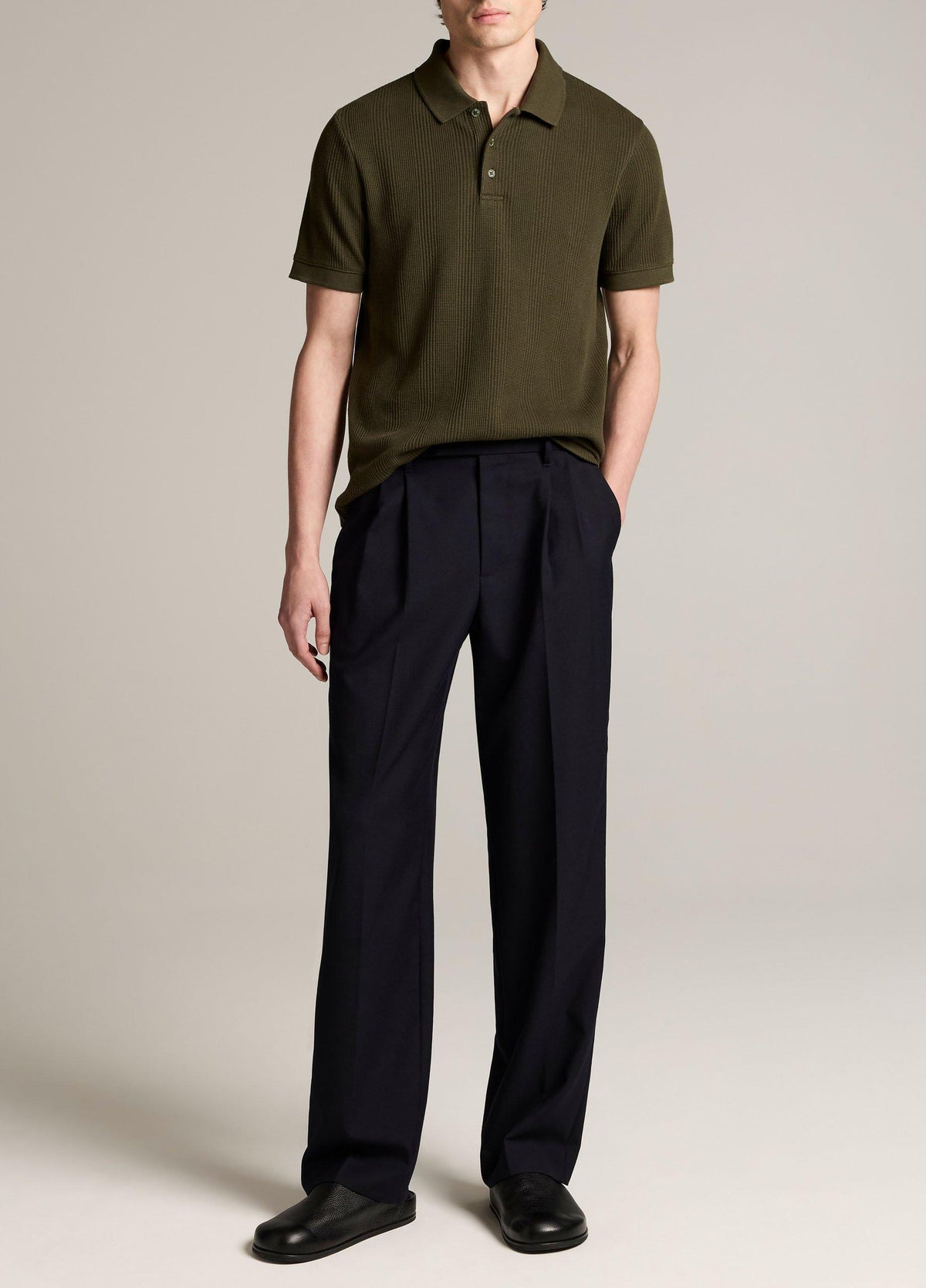Variegated Pima Cotton Polo Shirt - US 5130