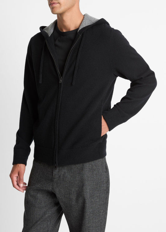 Cashmere Zip-Front Hoodie - US 1594