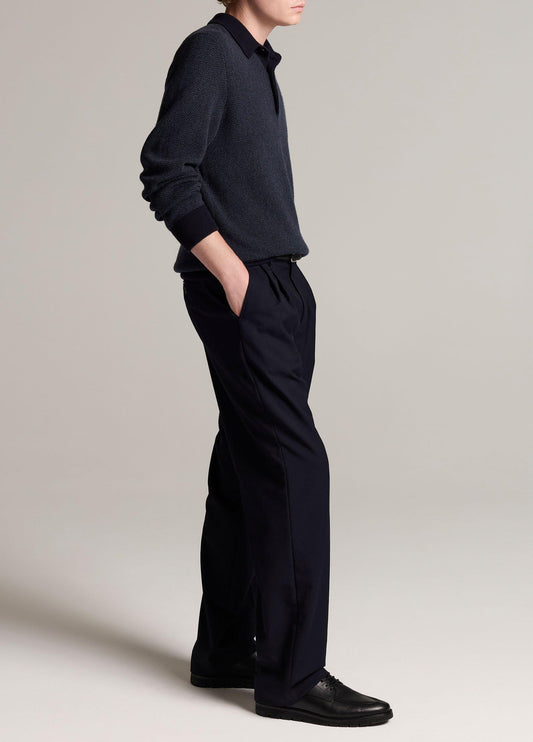 Louie Relaxed Twill Double-Pleated Trouser - US 2409