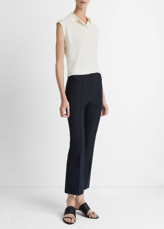 Niki Mid-Rise Pintuck Crop Flare Pant - US 0264
