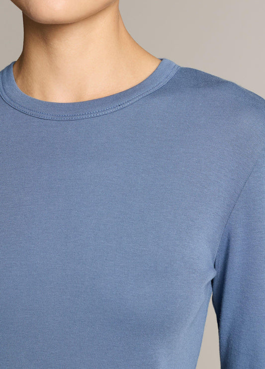Essential Pima Cotton-Blend Long-Sleeve T-Shirt - US 2420