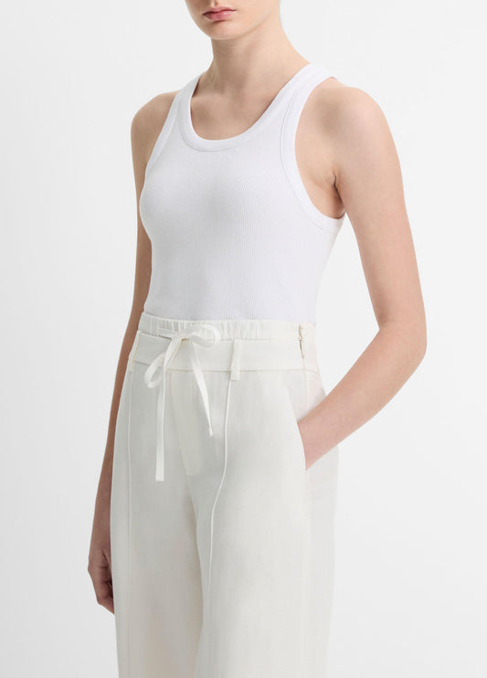 Ribbed Scoop-Neck Tank - US 6768