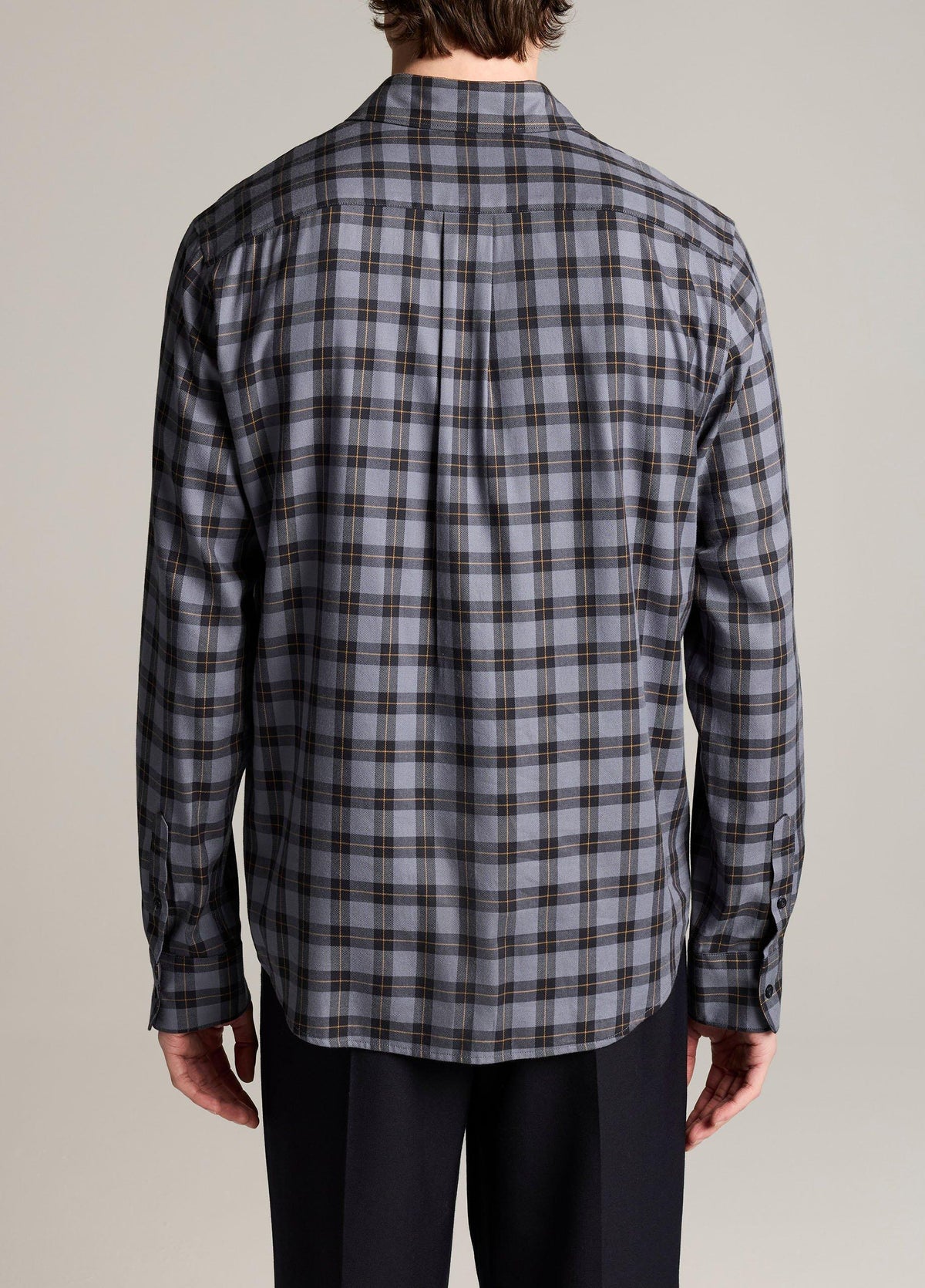 Allen Plaid Cotton-Blend Button-Front Shirt - US 5934