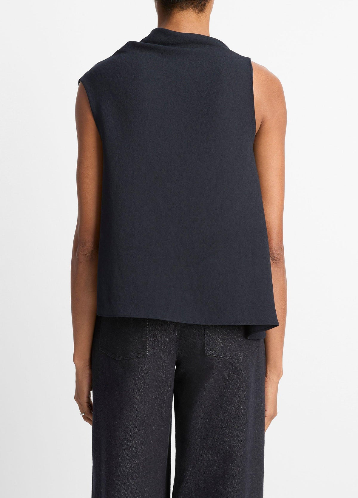 Asymmetrical Draped A-Line Top - US 1935