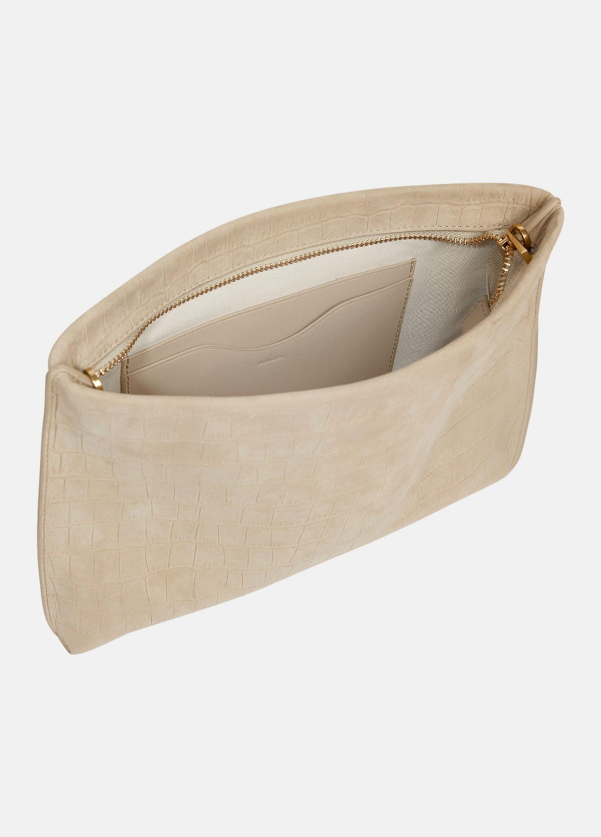 Athene Croc-Embossed Nubuck Leather Crossbody Pouch - US 9296