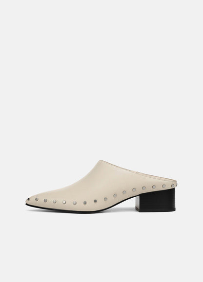 August Studded Leather Mule - US 0942