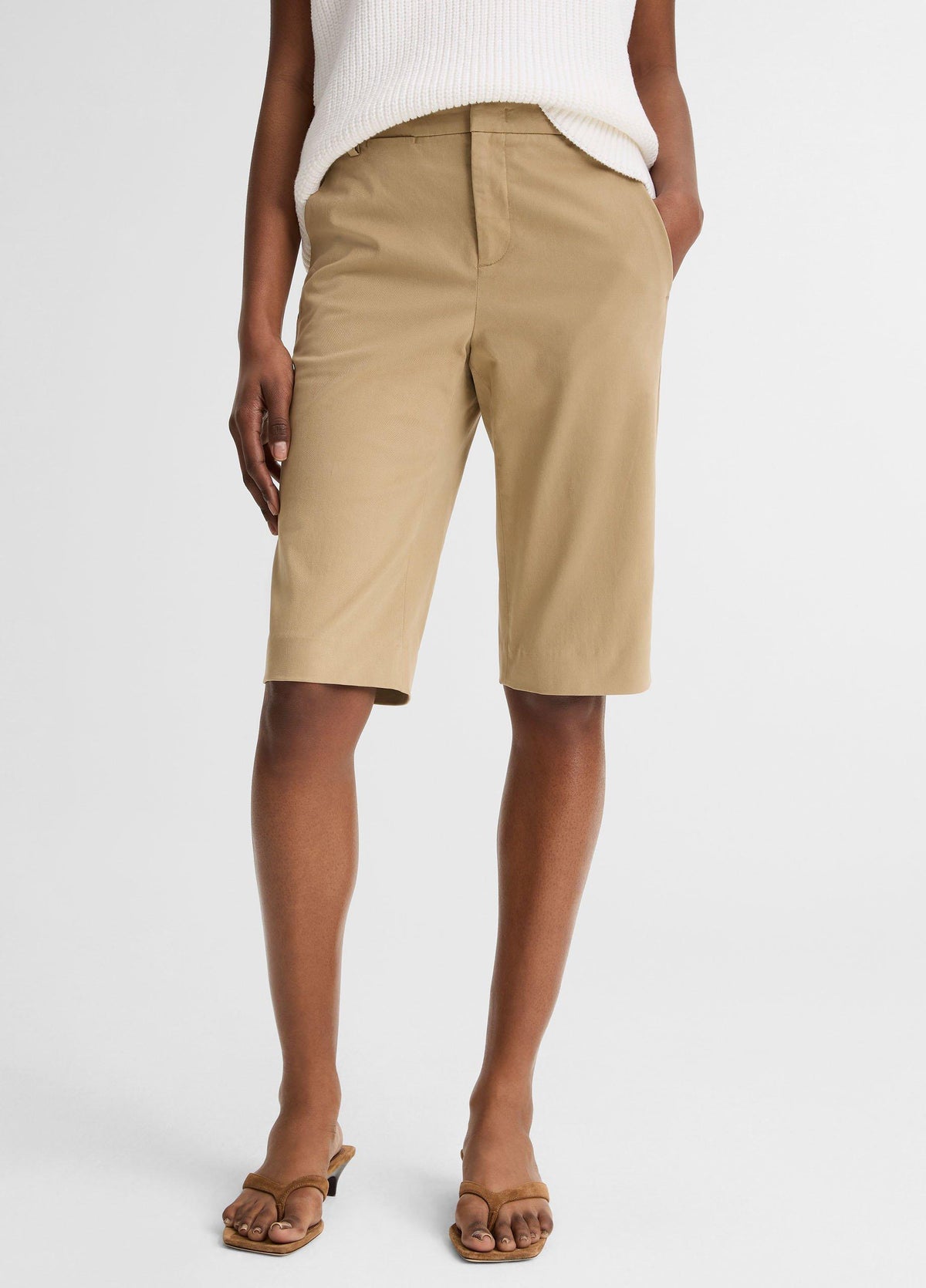 Avery Mid-Rise Italian Stretch-Cotton Short - US 6868