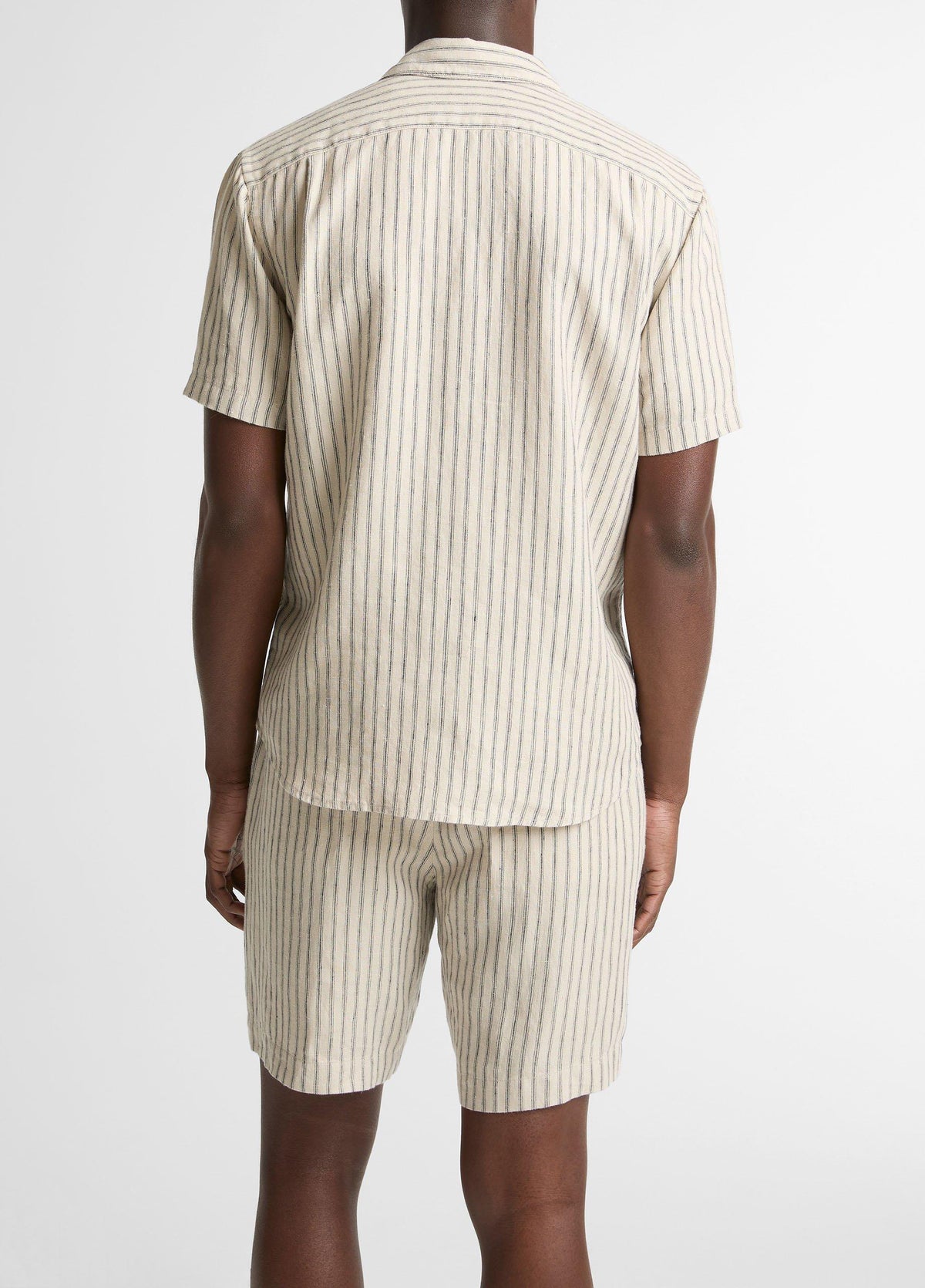 Ballston Stripe Hemp Short-Sleeve Button-Front Shirt - US 7023