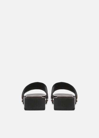 Barbara Animal-Print Calf Hair Slide Sandal - US 1384