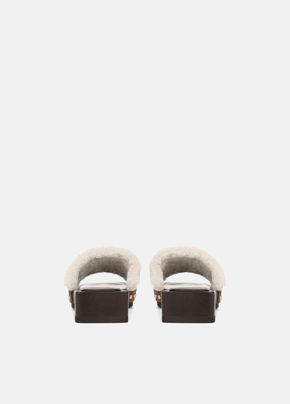 Barbara Shearling Slide Sandal - US 1535