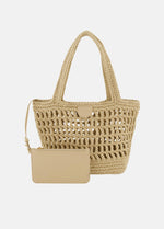 Barcelona Cotton Crochet Small Tote - US 4330