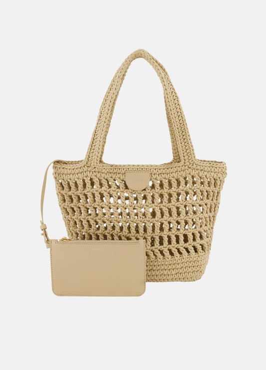 Barcelona Cotton Crochet Small Tote - US 4330