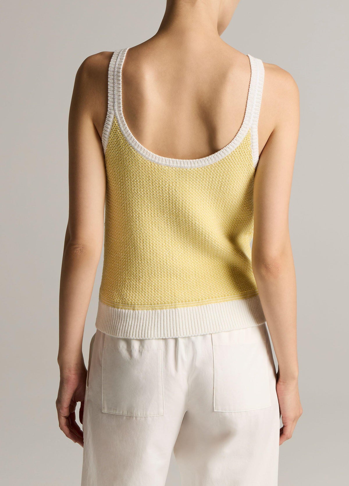 Birdseye Cotton Pocket Tank - US 4752