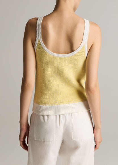 Birdseye Cotton Pocket Tank - US 4752