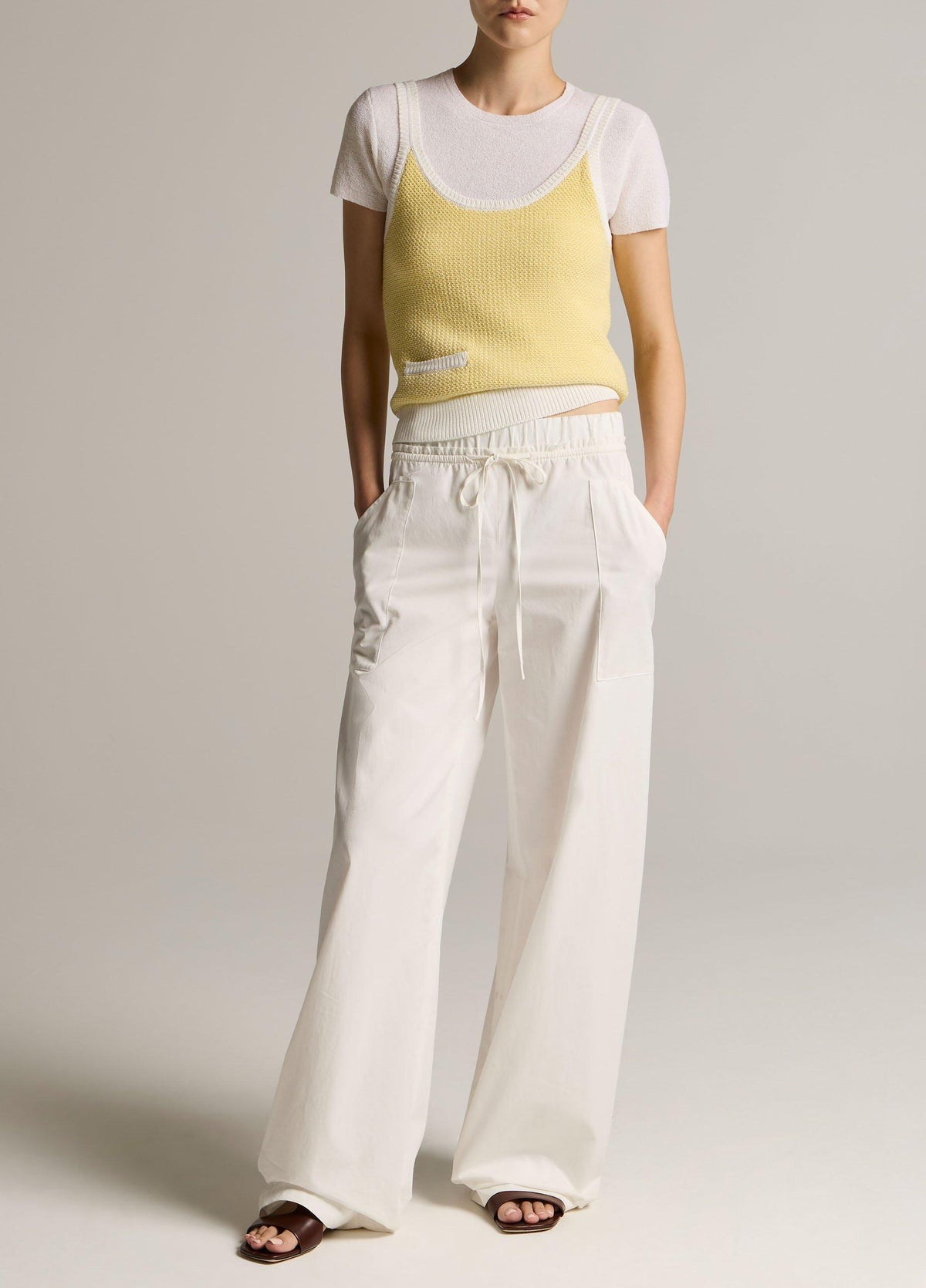 Birdseye Cotton Pocket Tank - US 4752