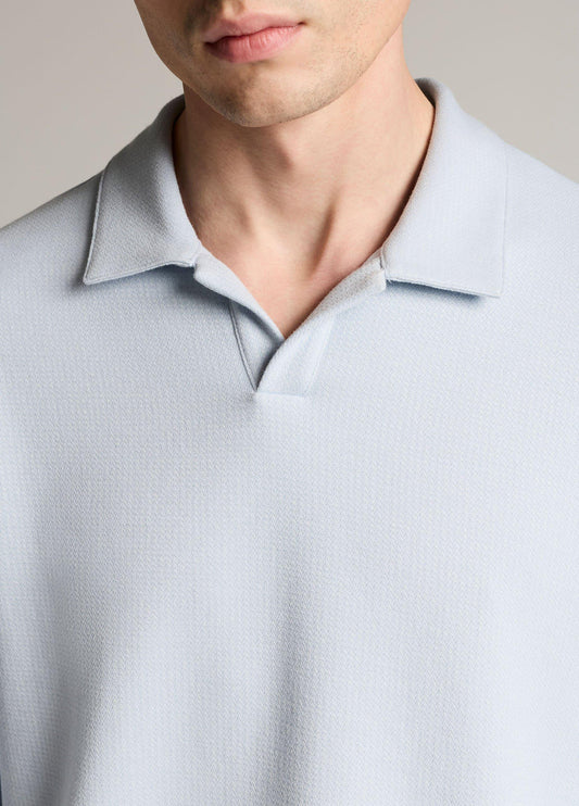 Blurred Birdseye Cotton-Blend Johnny-Collar Shirt - US 0980