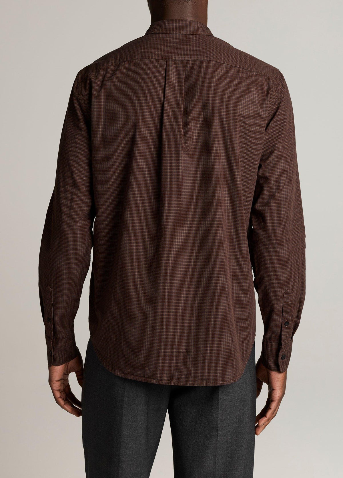 Carnes Plaid Cotton Button-Down Shirt - US 1136