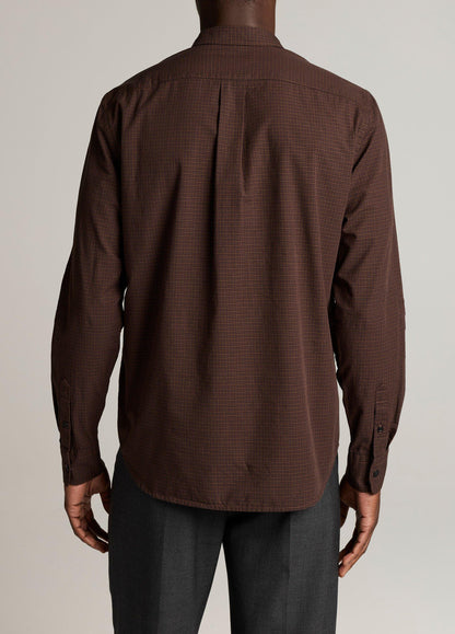 Carnes Plaid Cotton Button-Down Shirt - US 1136