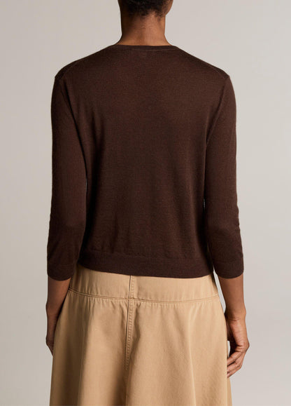 Cashmere-Silk Pocket V-Neck Sweater - US 1830