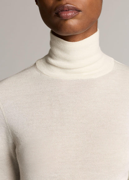Cashmere-Silk Slim Turtleneck Sweater - US 3024
