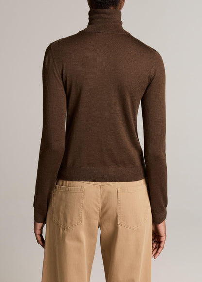 Cashmere-Silk Slim Turtleneck Sweater - US 4568