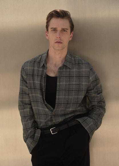 Catskill Plaid Cotton Button-Front Shirt - US 4435