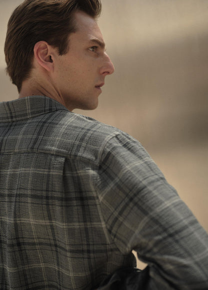 Catskill Plaid Cotton Button-Front Shirt - US 4435