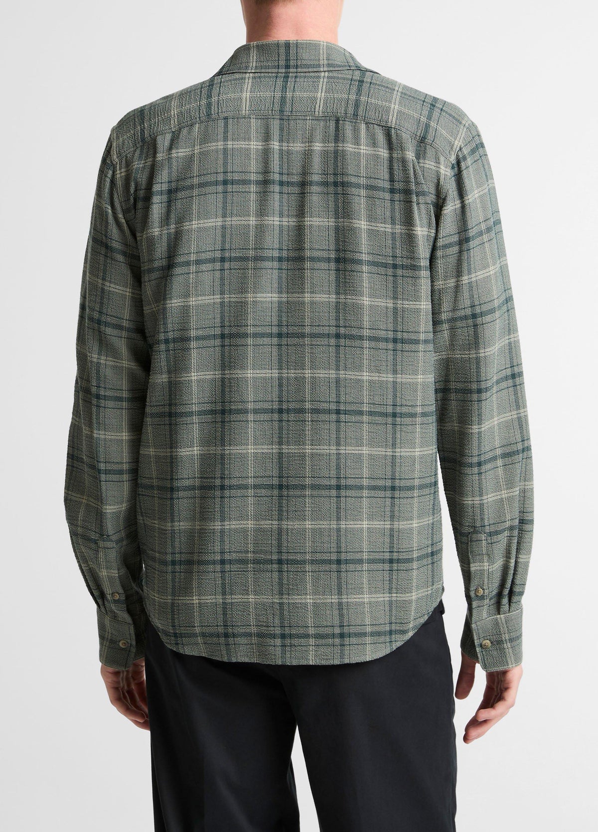 Catskill Plaid Cotton Button-Front Shirt - US 4435