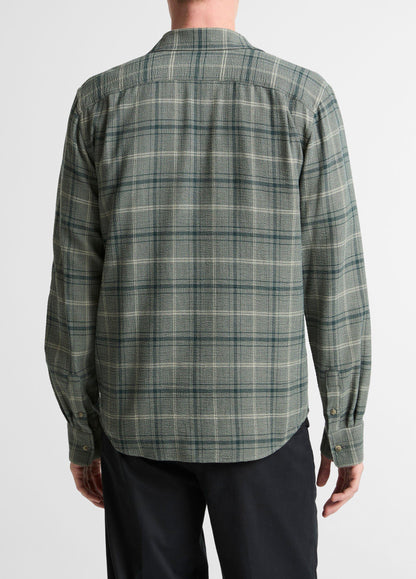 Catskill Plaid Cotton Button-Front Shirt - US 4435