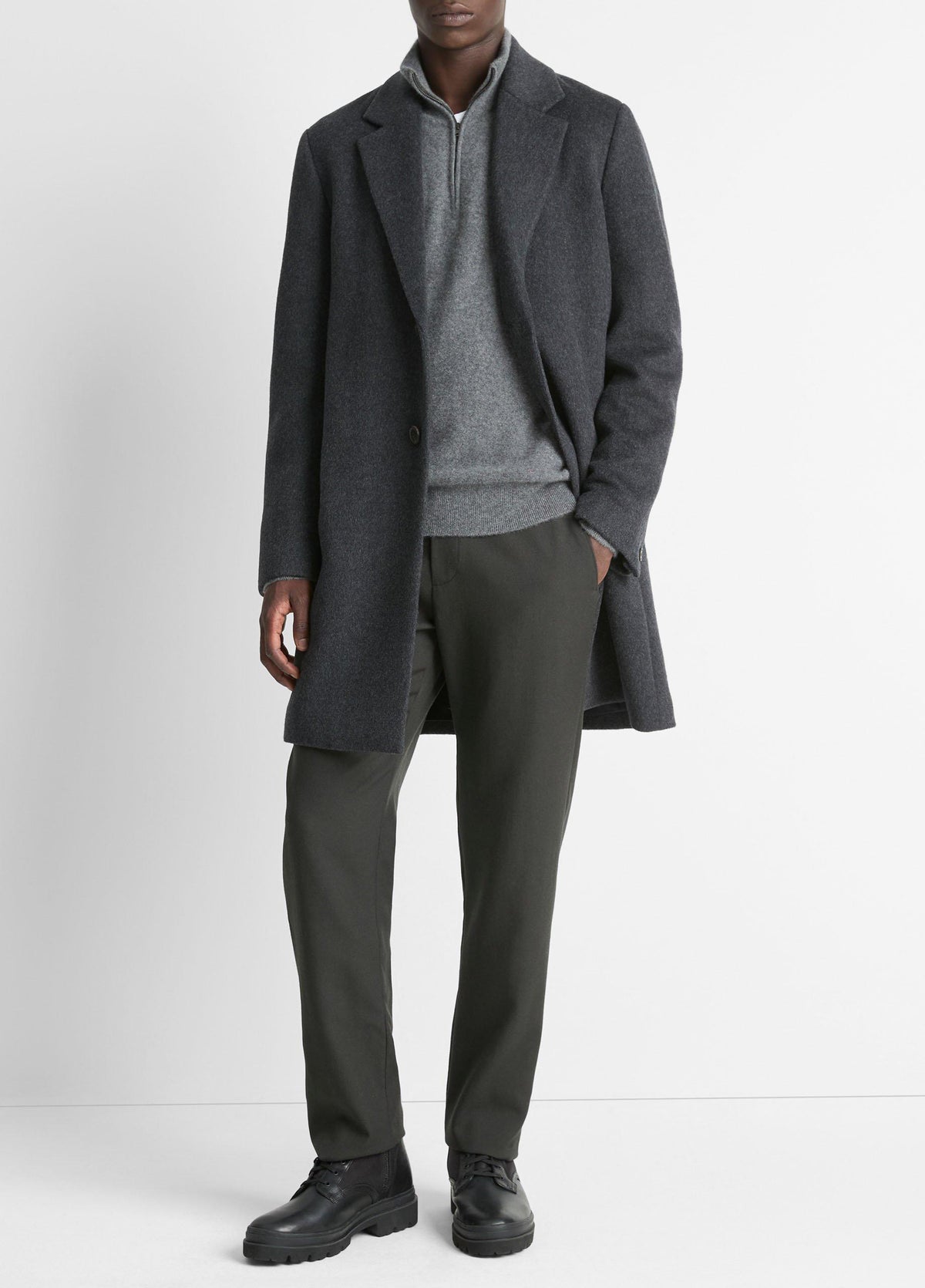 Classic Italian Wool-Blend Coat - US 8551