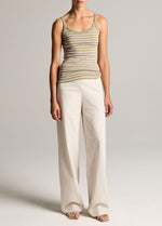 Colette High-Rise Cotton Twill Bias Pant - US 6448