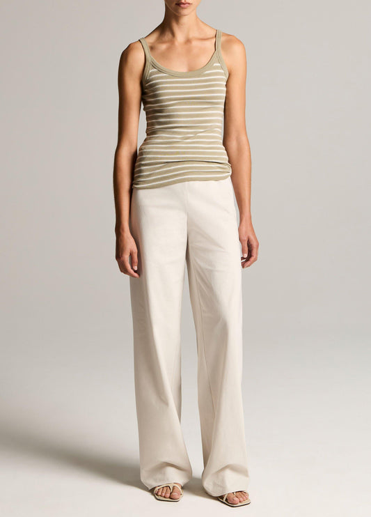 Colette High-Rise Cotton Twill Bias Pant - US 6448