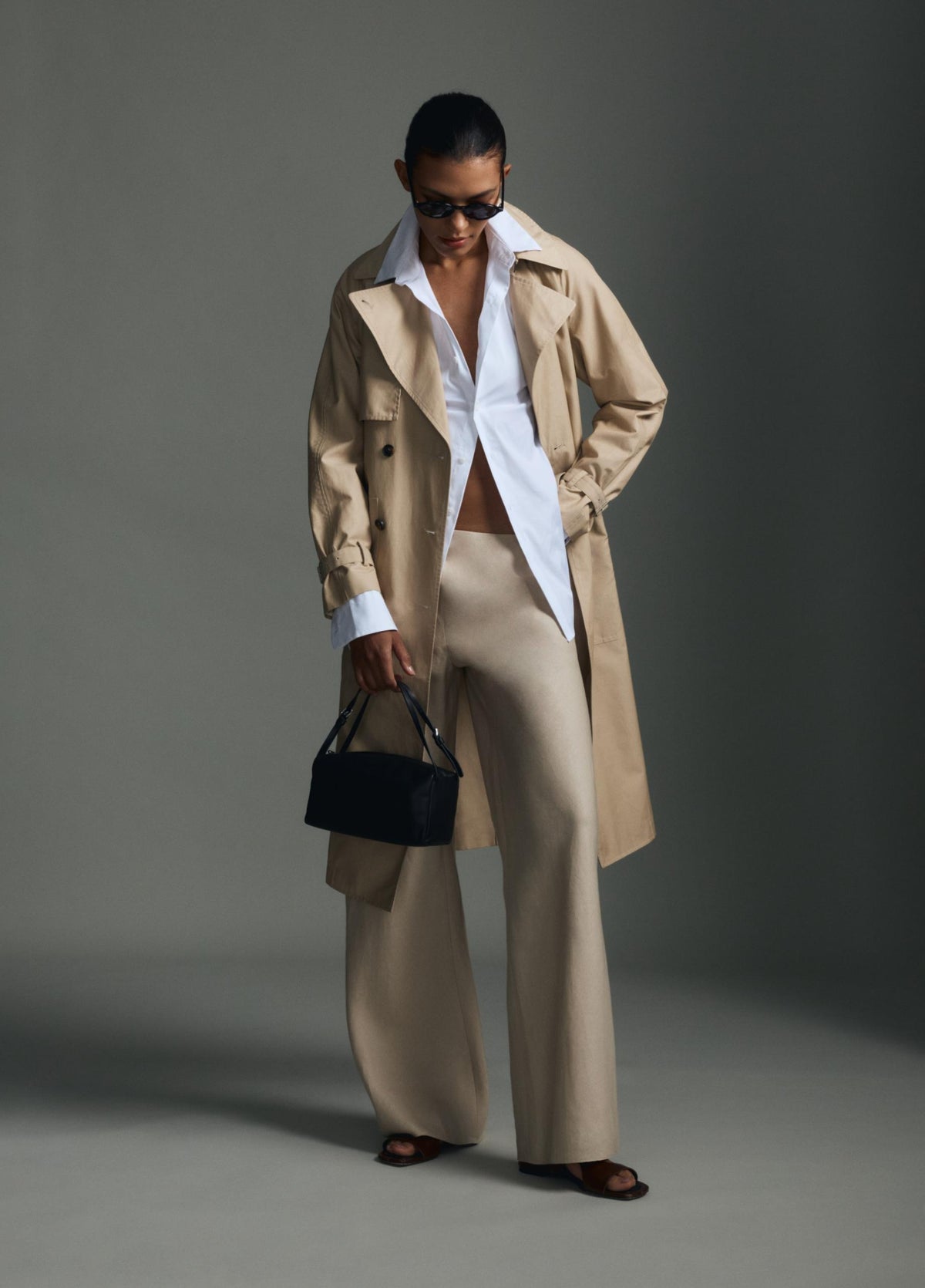Colette High-Rise Italian Linen Bias Pant - US 2060