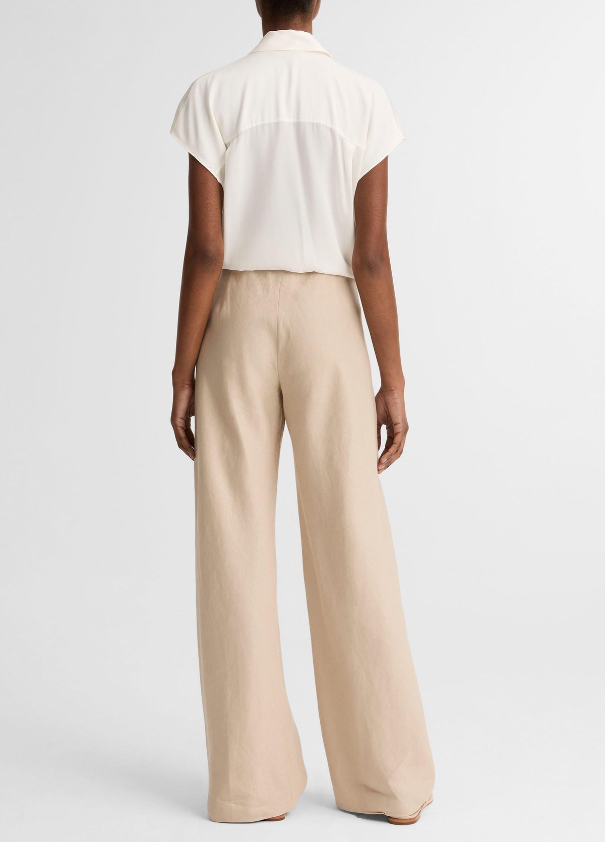Colette High-Rise Italian Linen Bias Pant - US 2060