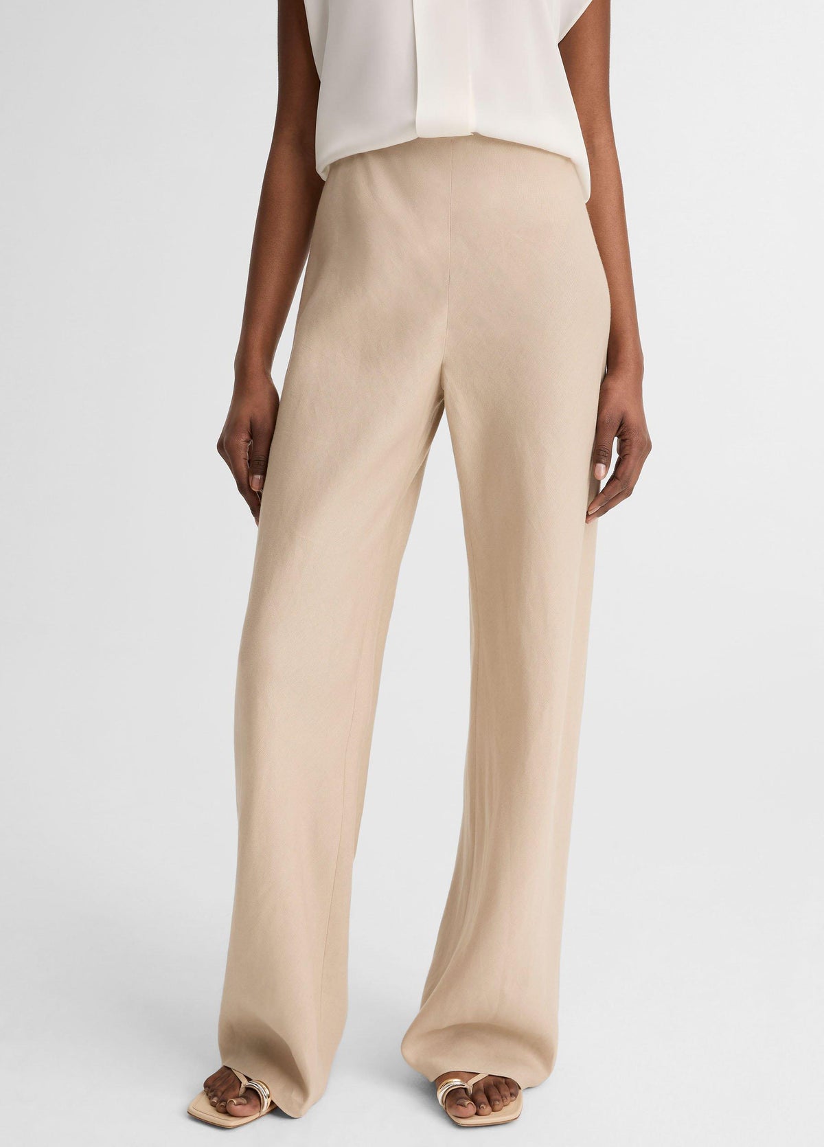 Colette High-Rise Italian Linen Bias Pant - US 2060