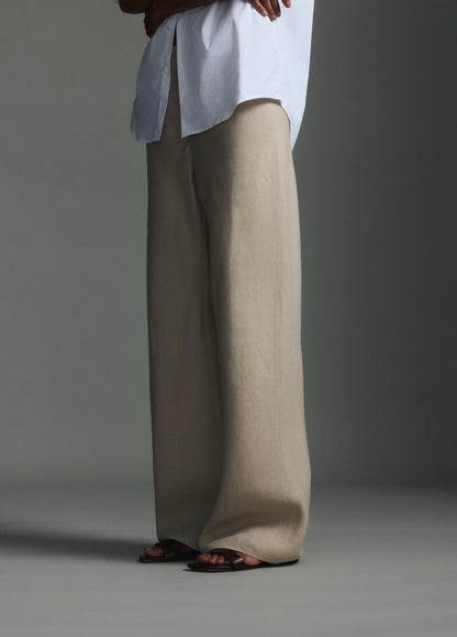 Colette High-Rise Italian Linen Bias Pant - US 2060