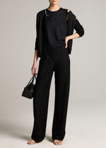 Colette High-Rise Italian Wool-Blend Flannel Bias Pant - US 4895