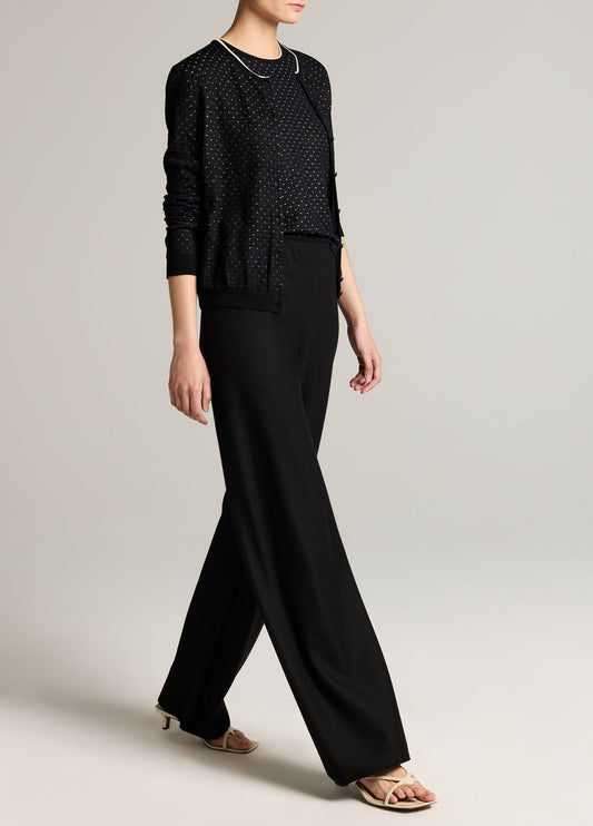Colette High-Rise Italian Wool-Blend Flannel Bias Pant - US 4895
