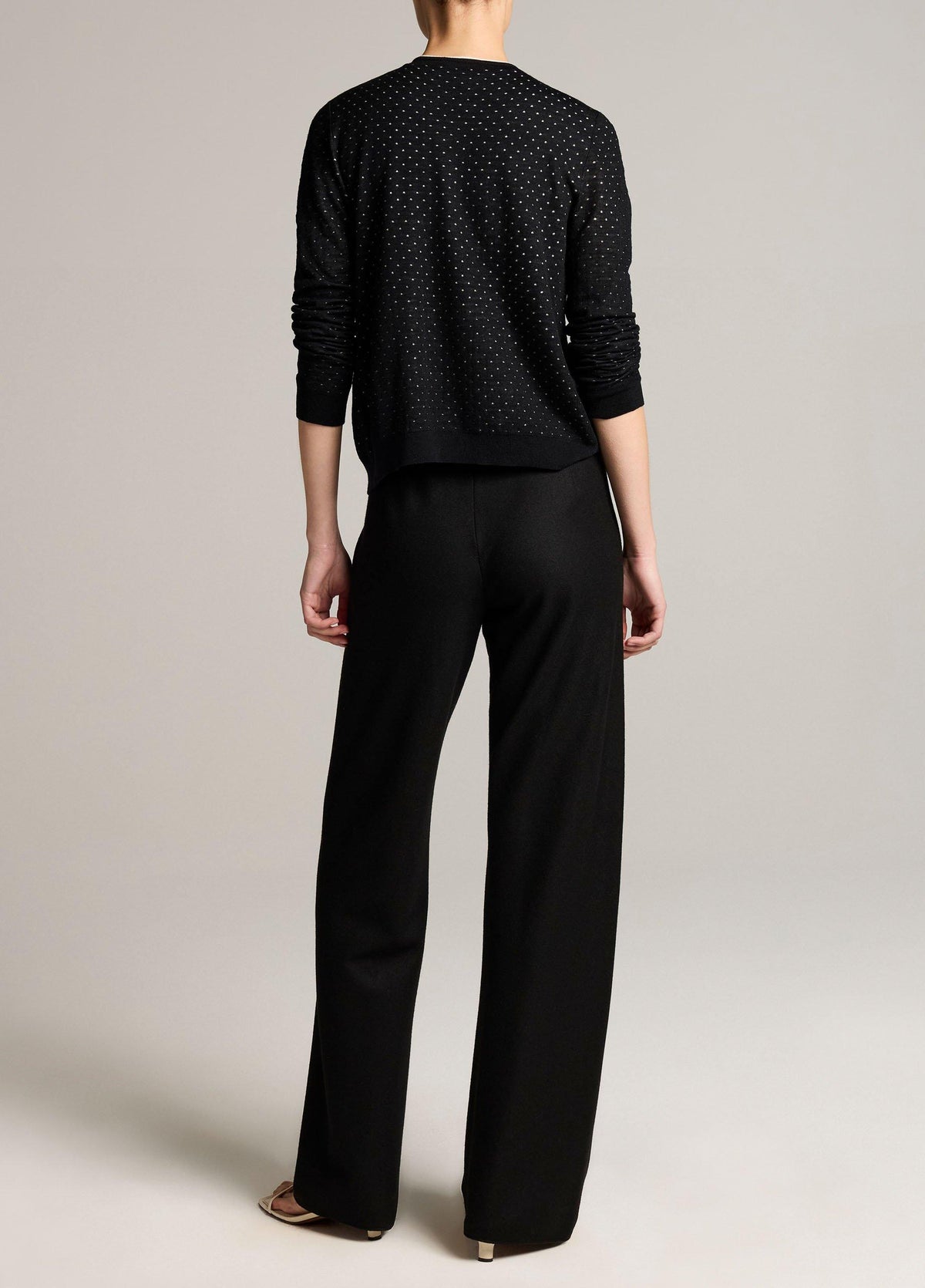 Colette High-Rise Italian Wool-Blend Flannel Bias Pant - US 4895
