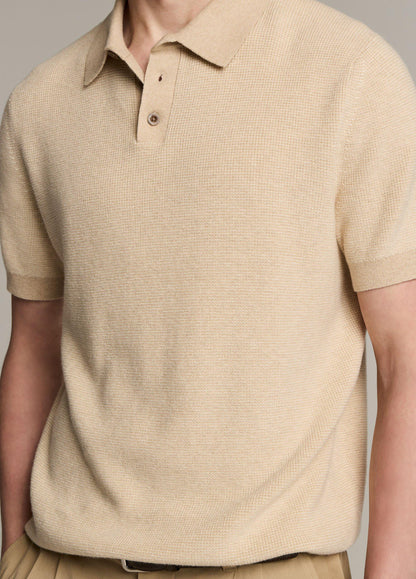 Colorblock Feed-Stripe Cotton-Cashmere Polo Sweater - US 7613