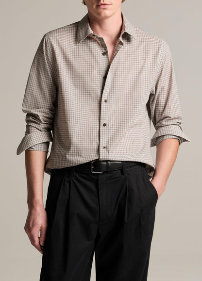 Condor Plaid Cotton Button-Front Shirt - US 7773