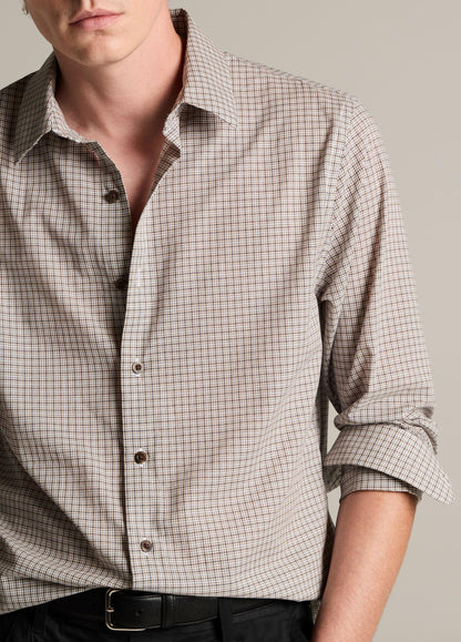 Condor Plaid Cotton Button-Front Shirt - US 7773