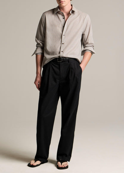 Condor Plaid Cotton Button-Front Shirt - US 7773