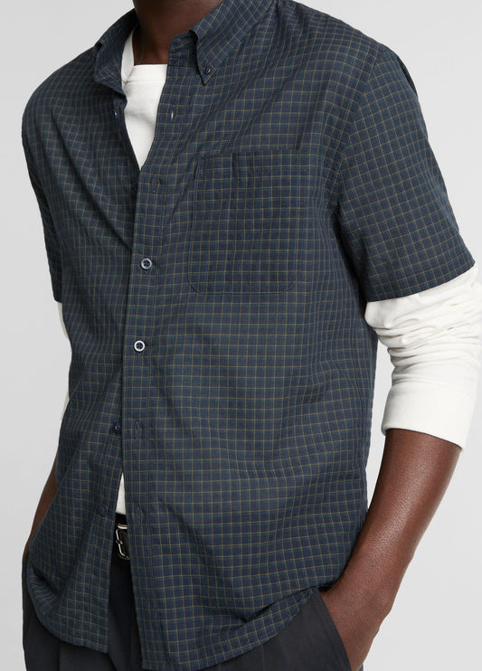 Cortland Plaid Cotton-Blend Button-Down Shirt - US 9171