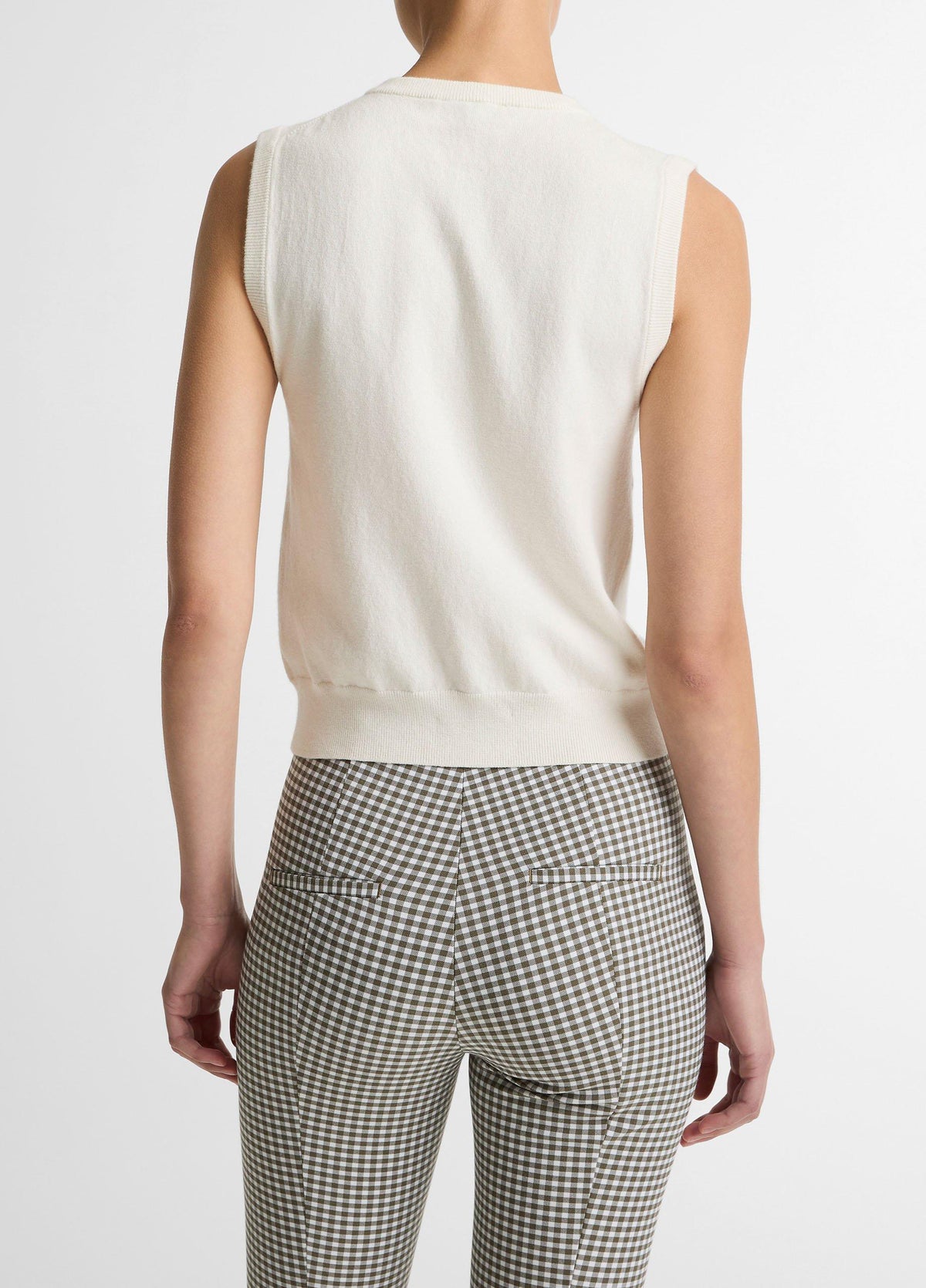 Cotton & Cashmere-Blend Button-Front Shell - US 6995