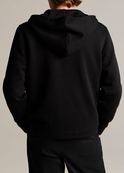 Cotton-Blend Scuba Zip-Front Hoodie - US 6232