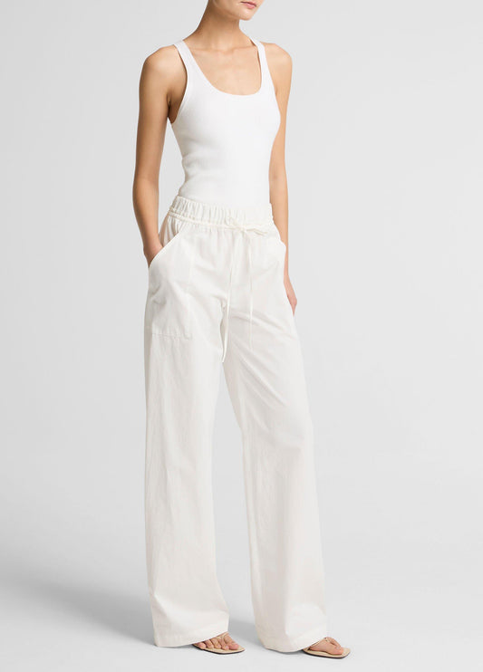 Cotton Double-Waist Drawstring Pant - US 9270