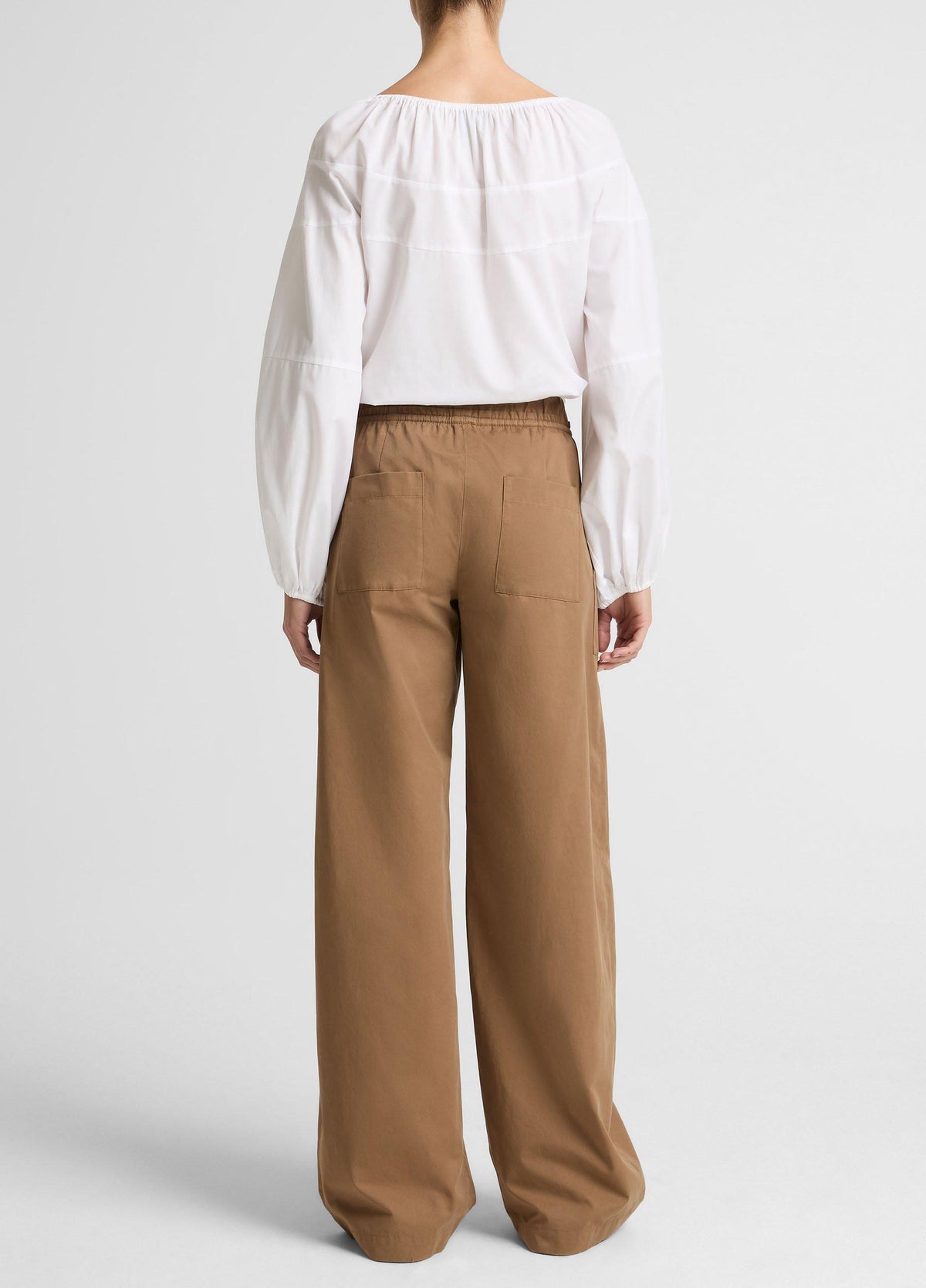 Cotton Double-Waist Drawstring Pant - US 6112