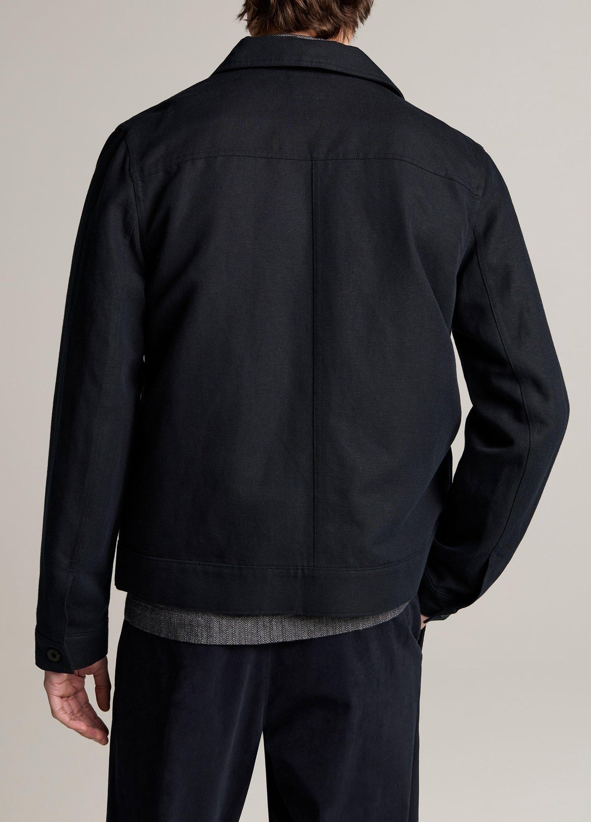Cotton-Linen Trucker Jacket - US 1750